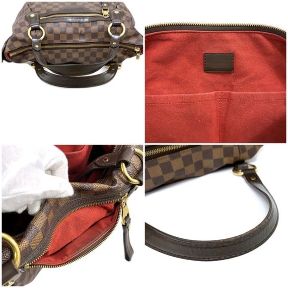 Louis Vuitton Evora MM Brown Damier Ebene Shoulder Bag - Picture 8 of 9